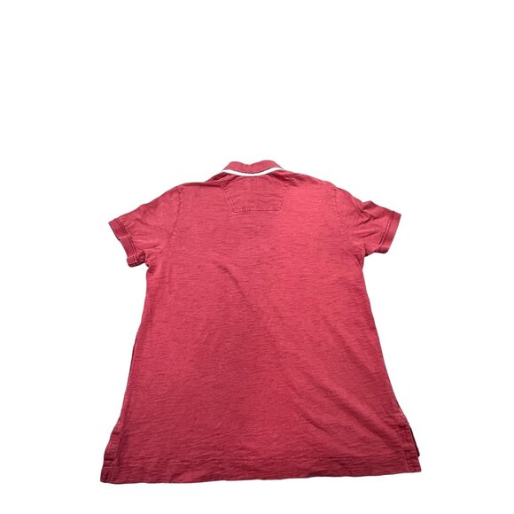 American Eagle Outfitters Mens XL Red Polo Shirt Casual Embroidered Number 8 - Picture 2 of 8